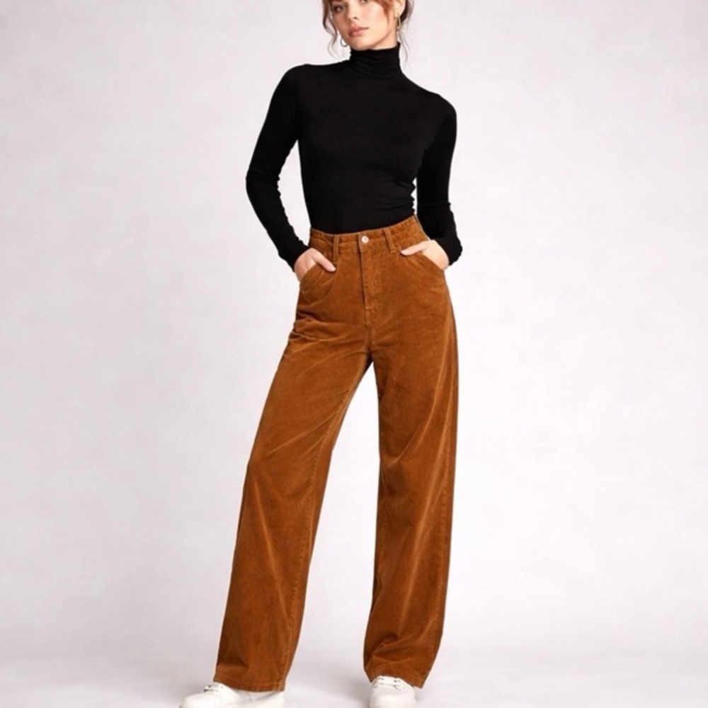 Levi’s 94 Baggy Corduroy Pants | Brown High Rise Relaxed Fit, 26